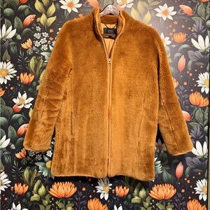 J. Crew Warm Brown Teddy Jacket